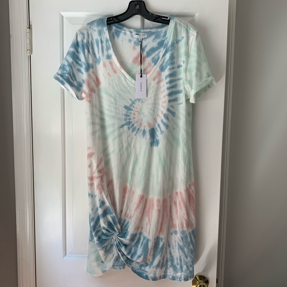 NWT Z Supply TIE-DYE SIDE KNOT DRESS
